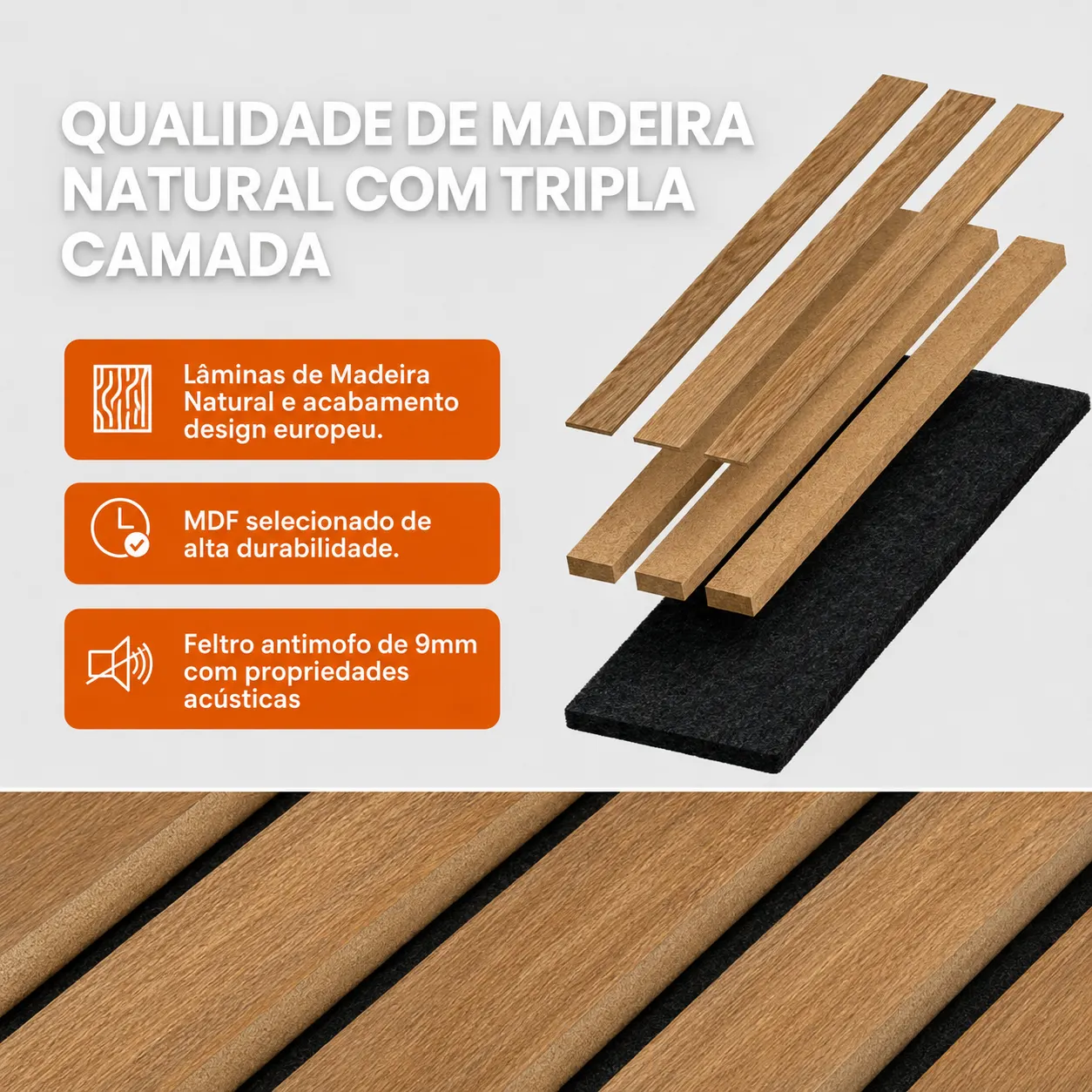 Painel Ripado Acústico FlexPanel Akustik 270x110cm Signature Edition - Image 10